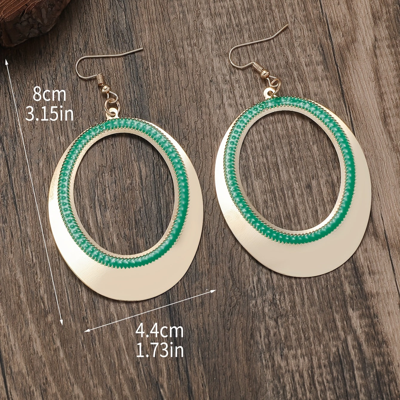 Oval Drop Earrings for Women, Creative Design