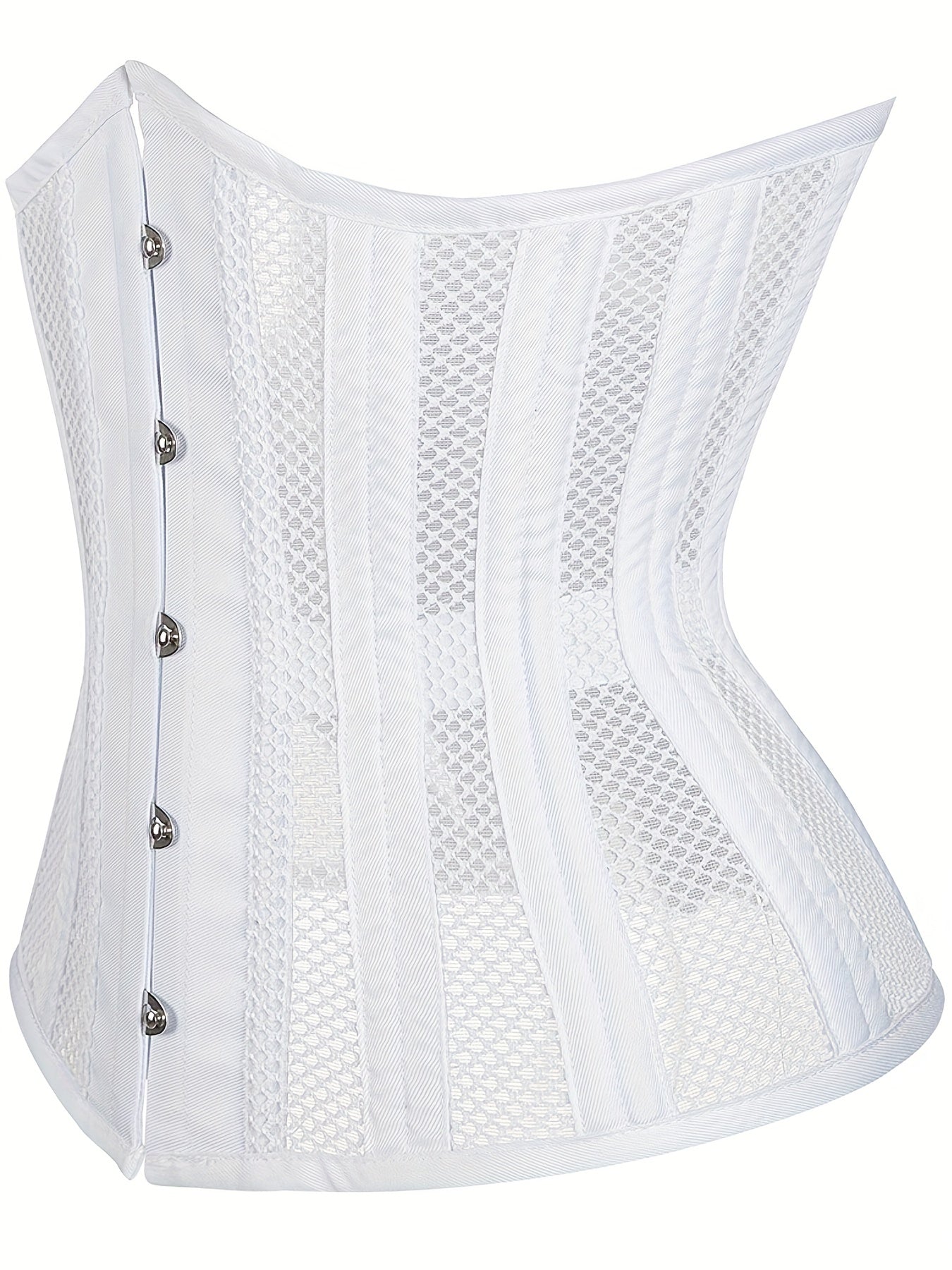 26 Steel Boned Plus Size Lace Up Corset Waist Training Shapewear