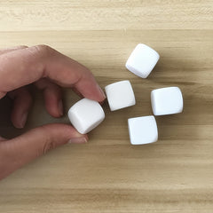 10pcs Acrylic Blank Dice Set for Crafts & Games