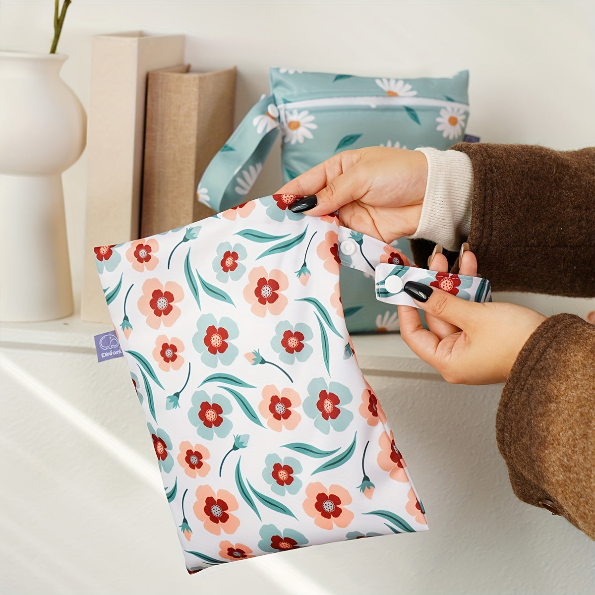 2pcs Diaper Bag Wet Dry Bag Portable