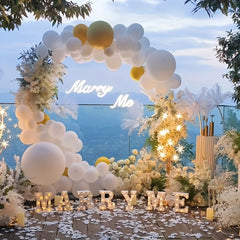 DIY Round Balloon Arch Wreath Frame for Wedding Party Decoration