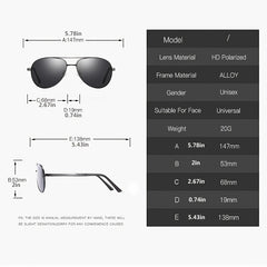 Men's Polarized Sunglasses Toad Mirror Large Frame Driver Sunglasses