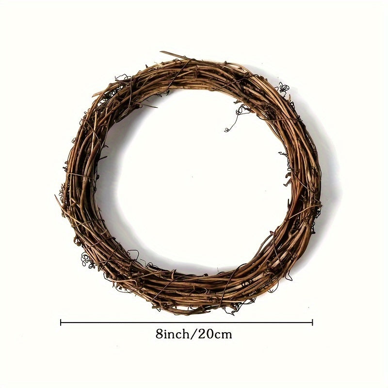 1pc Rattan Branch Wreath DIY Christmas Crafts Wedding Party Decor