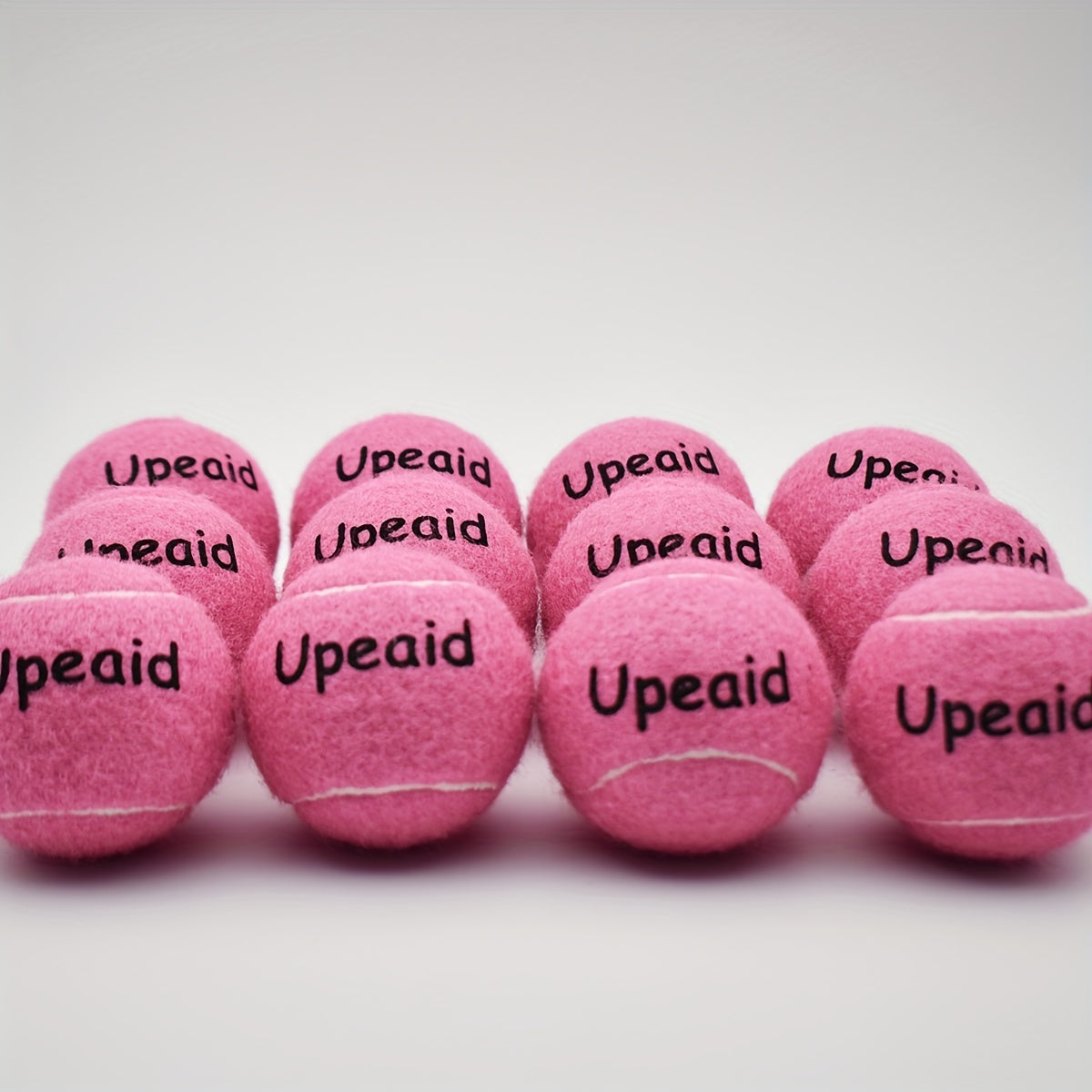 12pcs Durable Rubber Tennis Balls for Practice and Training
