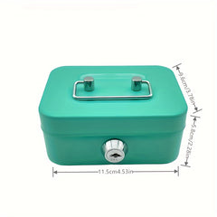 Metal Keylock Storage Box Money Box Adult Deposit Box