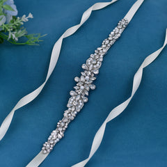 Handcrafted Rhinestone Bridal Sash Wedding Dress Accessory for Parties