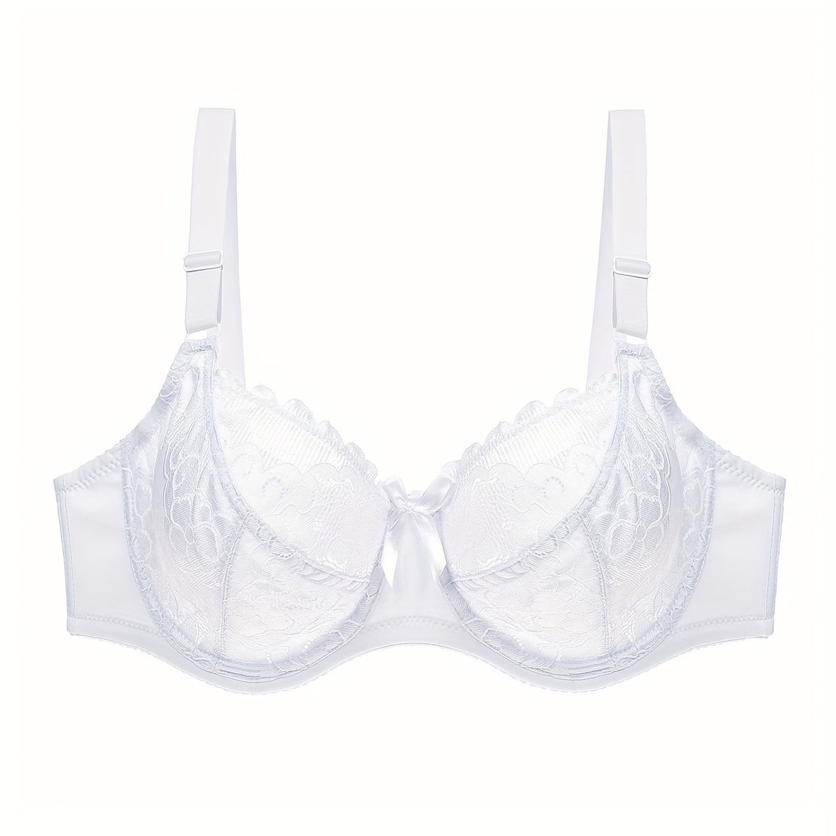 Contrast Lace Underwire Bra