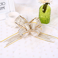 10pcs Drawstring Ribbon Bows for Gifts, Weddings, Christmas