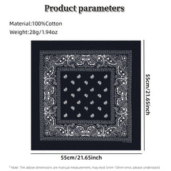 Women's Hair Band Headdress Square Scarf Headscarf Outdoor Couple Accessories