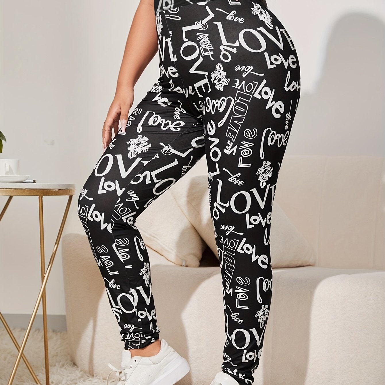  Giraffe Print High Rise Leggings