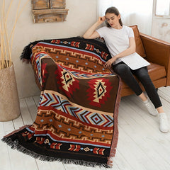 Nordic Style Thread Blanket for Sofas RVs Outdoor Camping