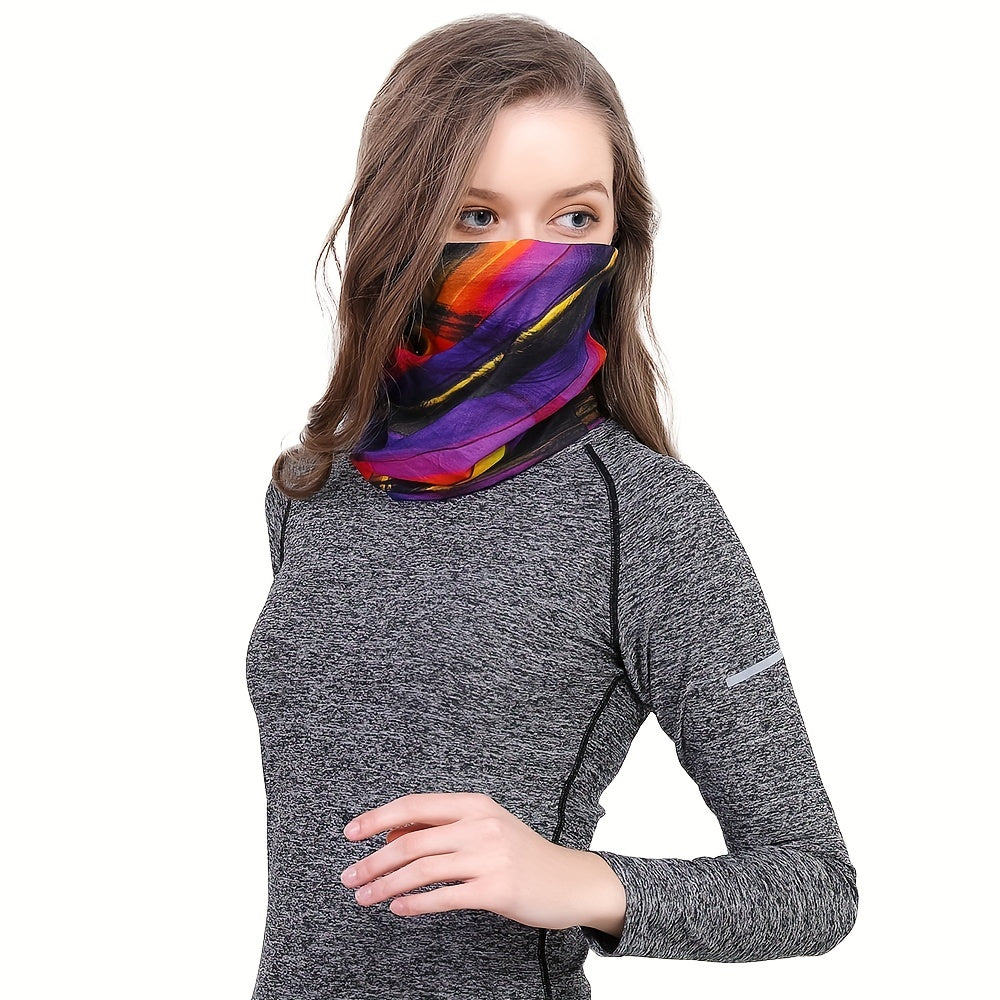 UV Protection Scarf with Ear Loops for Sports