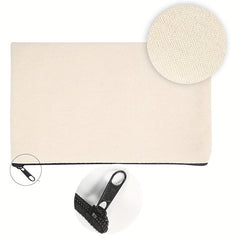 Canvas Zipper Bags for DIY Crafts Small Pencil Boxes Travel Bags