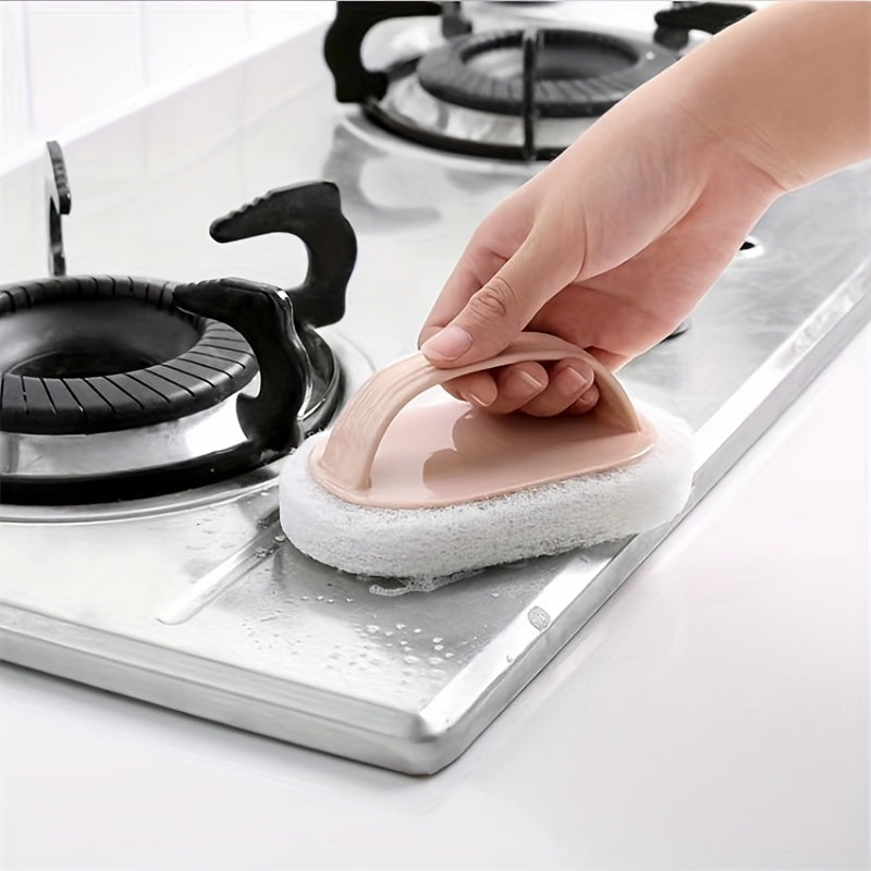 1pc T Cleaning Brush Bathroom Tile Kitchen Decontamination Pot Washing Sponge