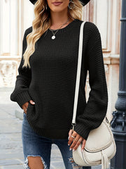 Long Sleeve Crew Neck Casual Sweater
