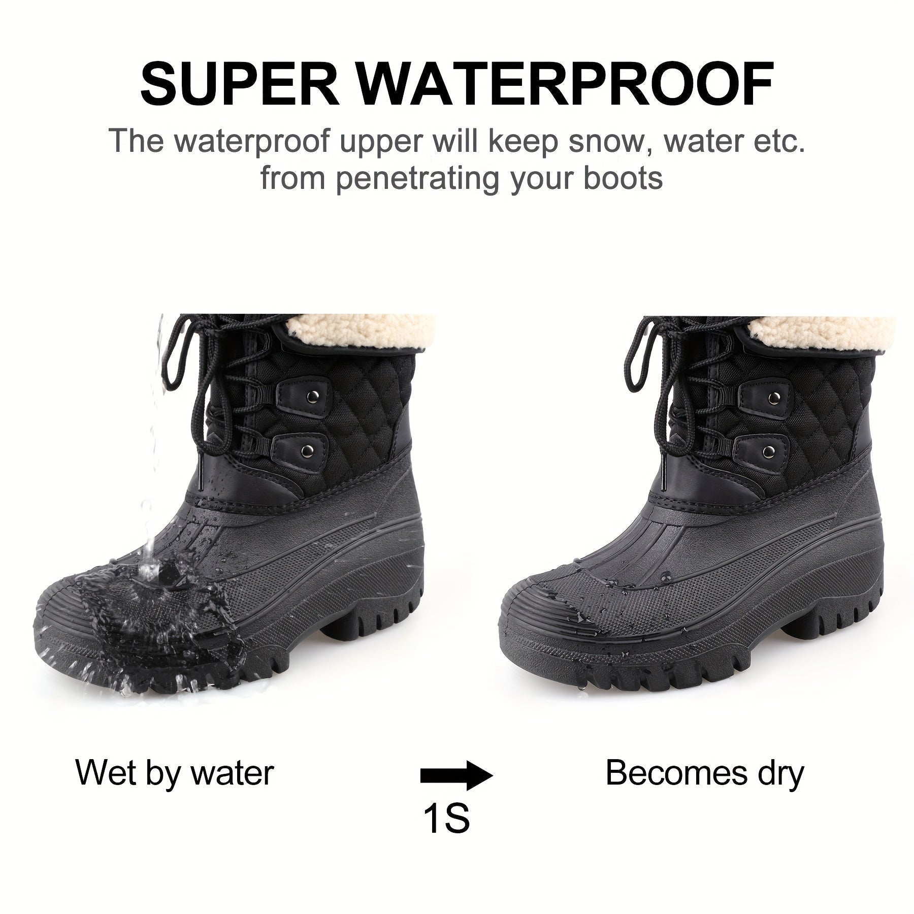 Non Slip Snow Boots Warm Platform Comfortable Winter High Tube Snow Boots