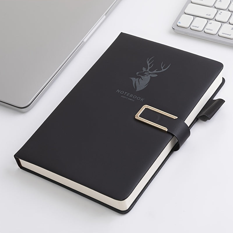 160 Pages Leather Buckle Soft Leather A5 Notebook
