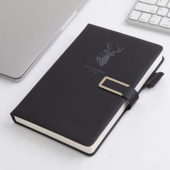 160 Pages Leather Buckle Soft Leather A5 Notebook