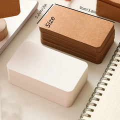 100pcs Blank Card Greeting Card Postcard Graffiti Bookmark