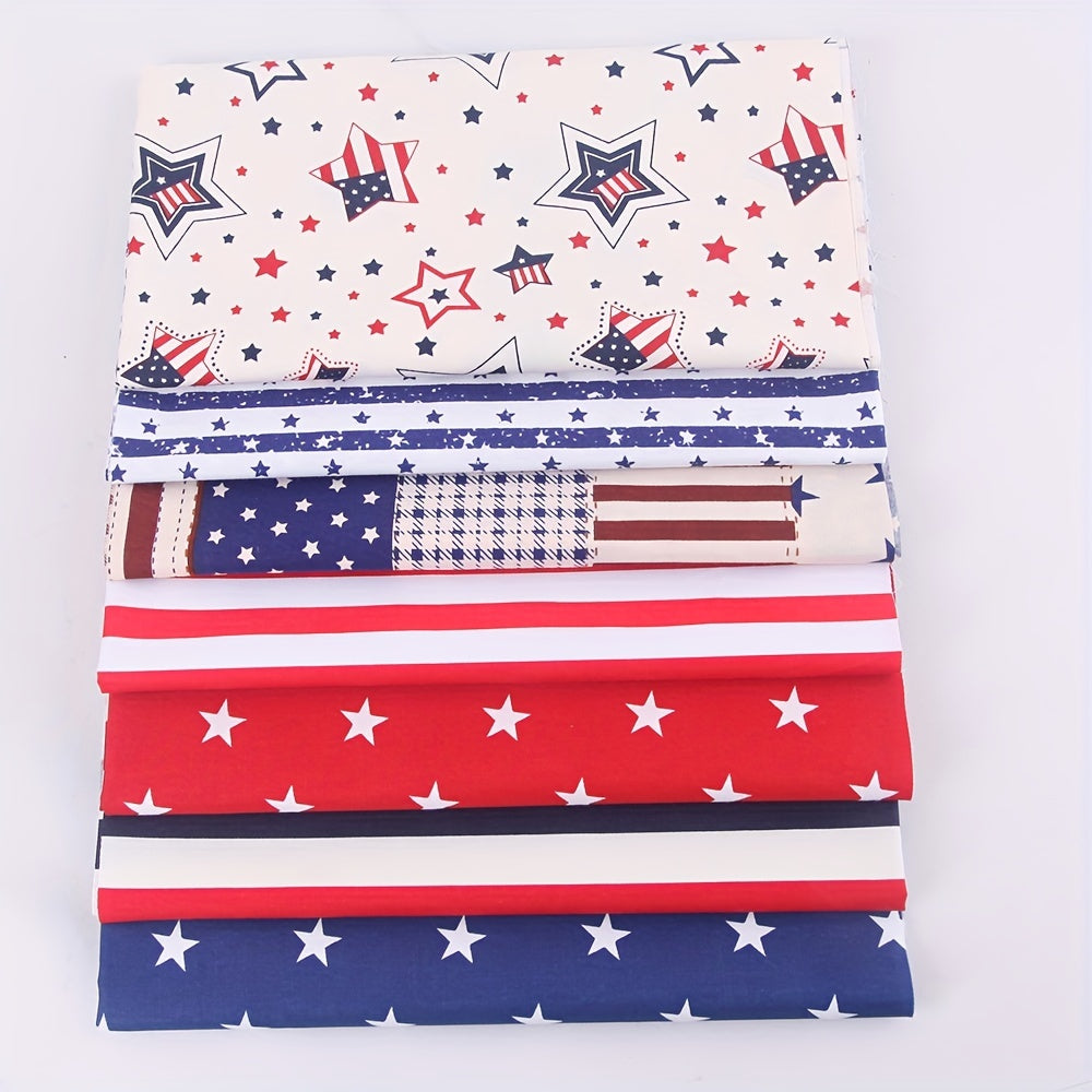 7pcs 25 Cotton Twill Printed Fabric Puppet Doll Cloth Clothing