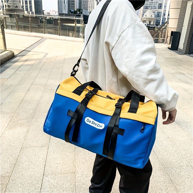 Versatile Travel Bag with Shoe Compartment and Shoulder Strap