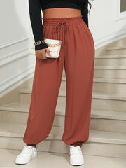  High Rise Jogger Trousers With Pockets