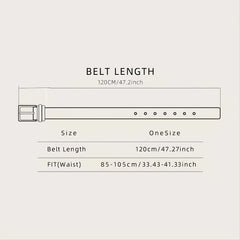 Men's Casual Vintage Business Leather Belt