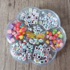 Kids Beaded Toys DIY Necklace Bracelet Plum Box Educational
