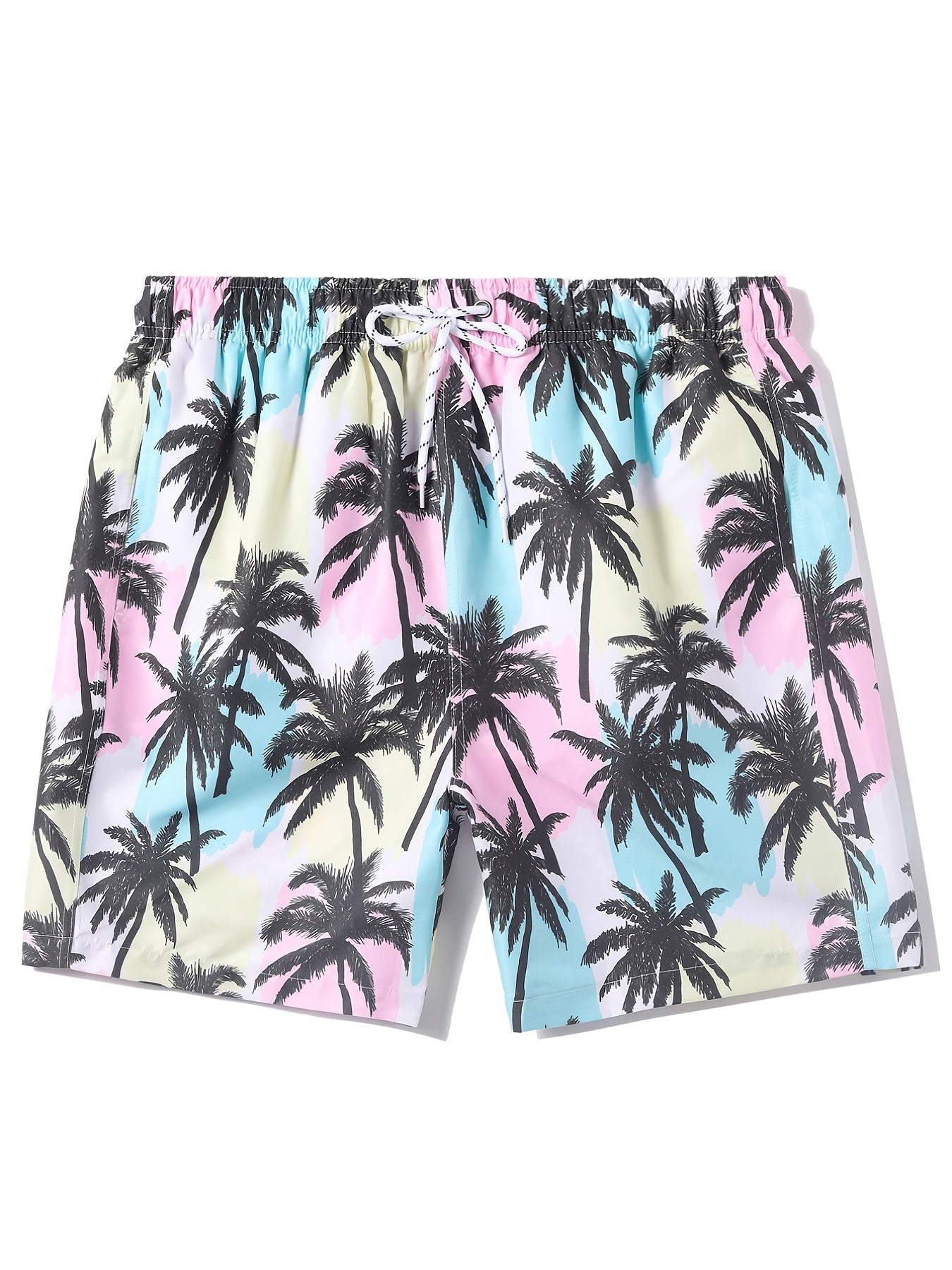Men's Trees Swim Trunks Beach Pants Drawstring Boardshorts