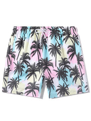 Men's Trees Swim Trunks Beach Pants Drawstring Boardshorts