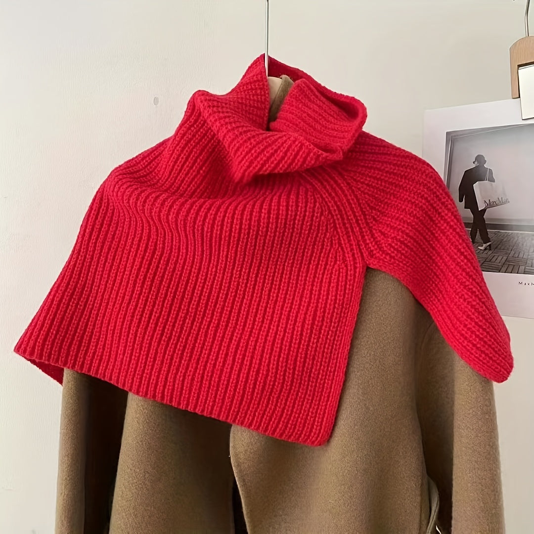 Elasticity Knitted Scarf Warm Outdoor Thick Winter Shawl