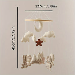 Felt Animal Baby Crib Mobile for Nursery Decor