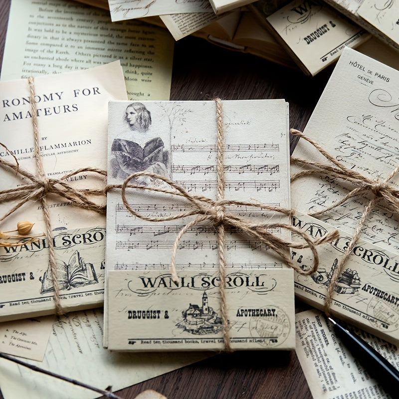 Vintage Newspaper Style Material Paper - DIY Crafts, Gift Wrapping
