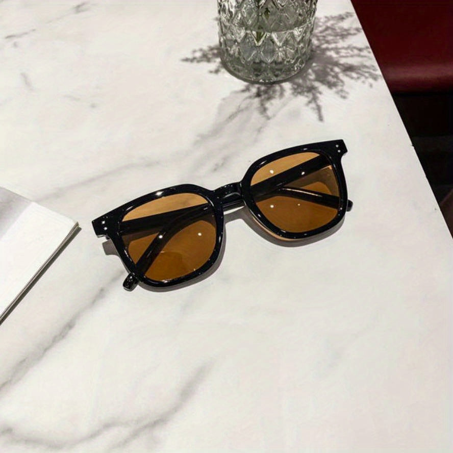 Men's Square Frame Sunglasses Aluminum AC 100 UV Protection