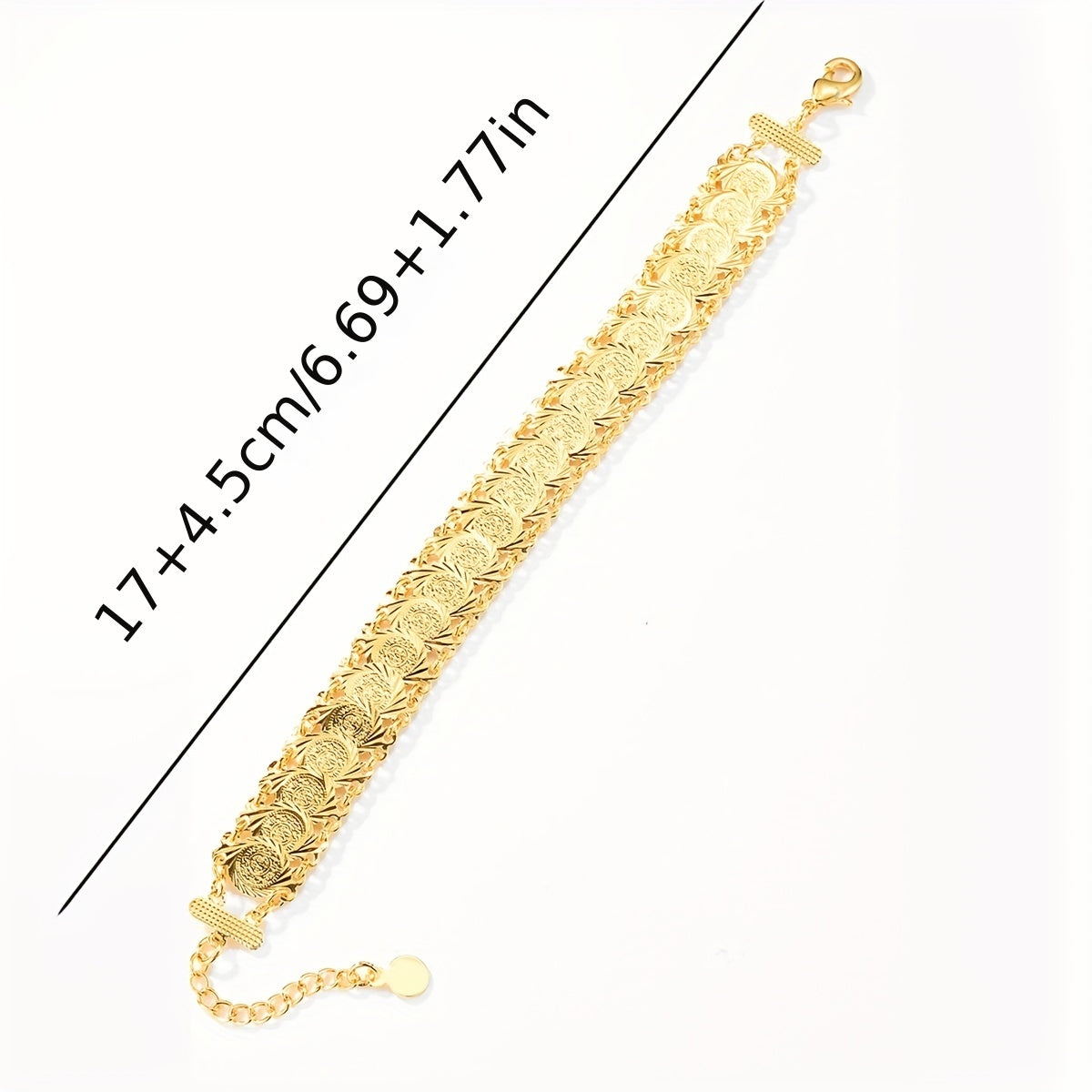 Ramadan Coin Bracelet Copper Bangle For Women