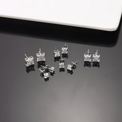 Square Golden Men's Earrings