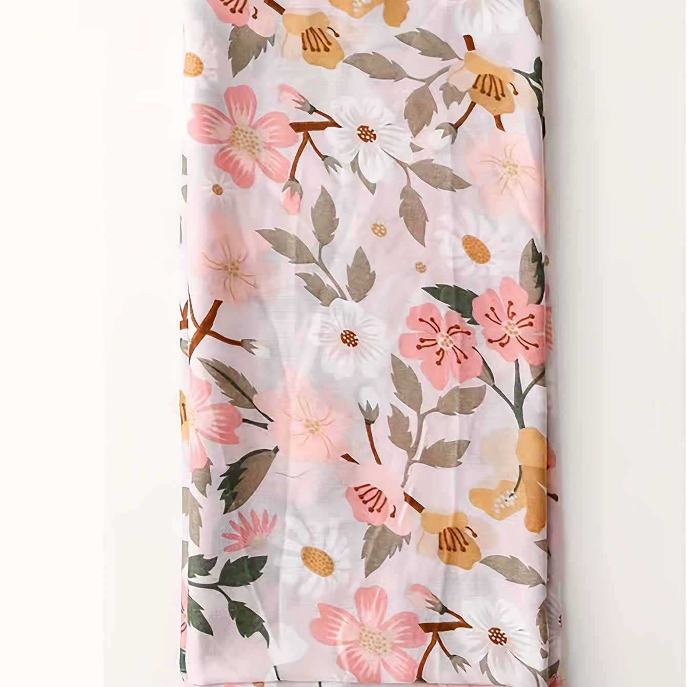 Flower Printed Scarf Sunscreen Tassel Shawl Beach Towel