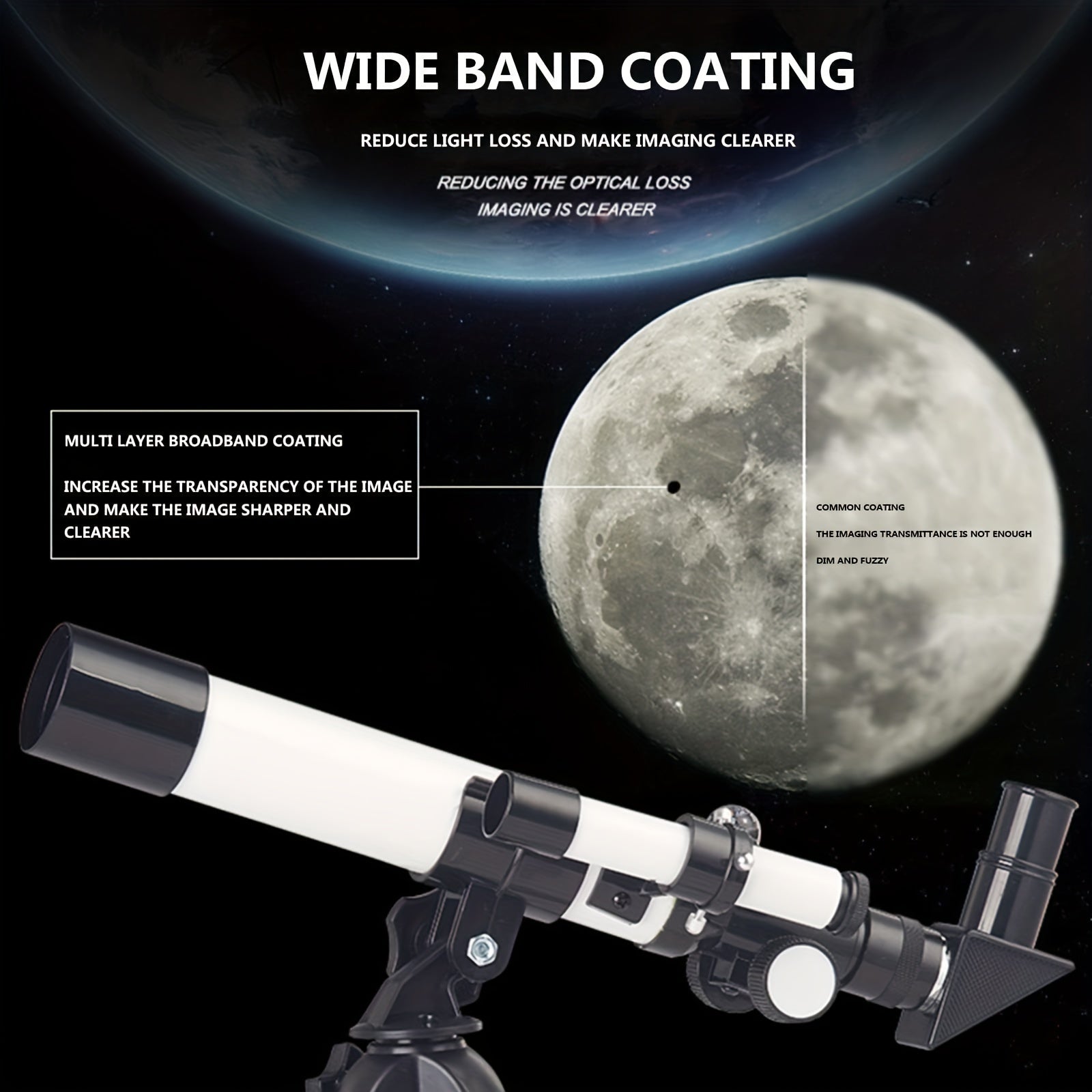 Professional High Definition Stargazing Telescope 400mm
