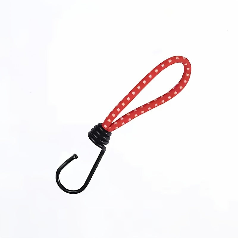 3pcs 6mm Bungee Cord Mini Bungee Cord With Metal Spiral Hook