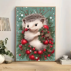 1pc Hedgehog Pattern Canvas Painting Home Wall Art Decoration
