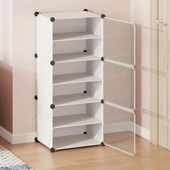 Vertical Shoe Rack with Door, Entryway Shoe Storage Cabinet