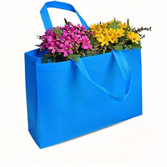 8 Reusable Tote Gift Bags - Assorted Colors - Non Woven - Treat Bags - Snack