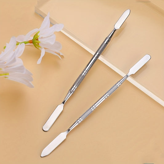 Stainless Steel Makeup Spatula Nail Art Stick Stirring Rod