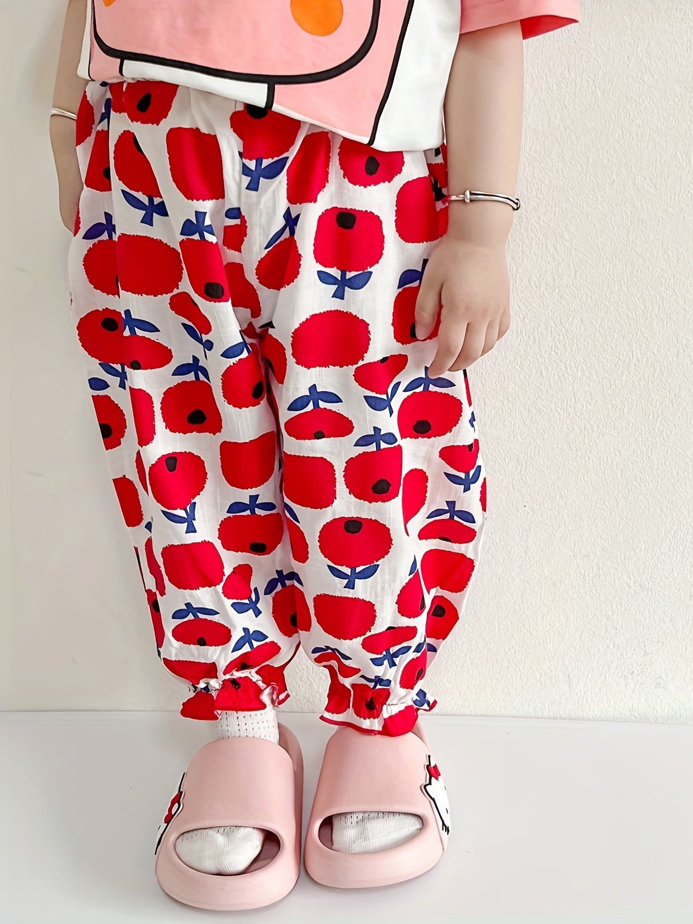 Kids Mosquito-Proof Cartoon Print Pants for Spring, Summer & Autumn