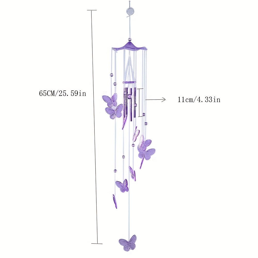 Butterfly Bell Wind Chime for Outdoor Decor