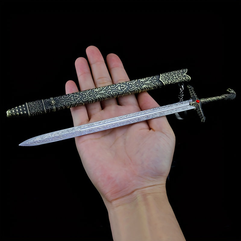 Mini Sword Pendant Key Chain Model With Sheath Toy Sword Pendant
