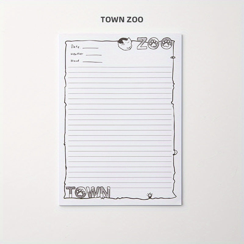 30 Sheets B5 Notepads Thickened Tearable Paper for Learning & Memo