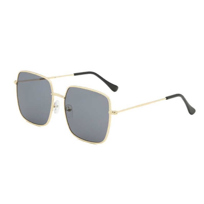 Y2K Ombre Lens Sunglasses Square Metal Glasses UV400