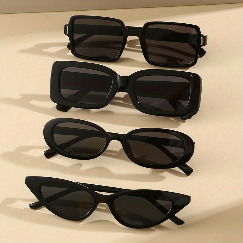 4 Pairs UV400 Sunglasses for Women Men Summer Beach Travel