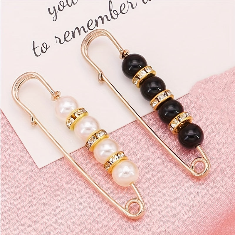 4pcs Clothes Safety Pins Waist Tightening Buckle Pants Brooch Women